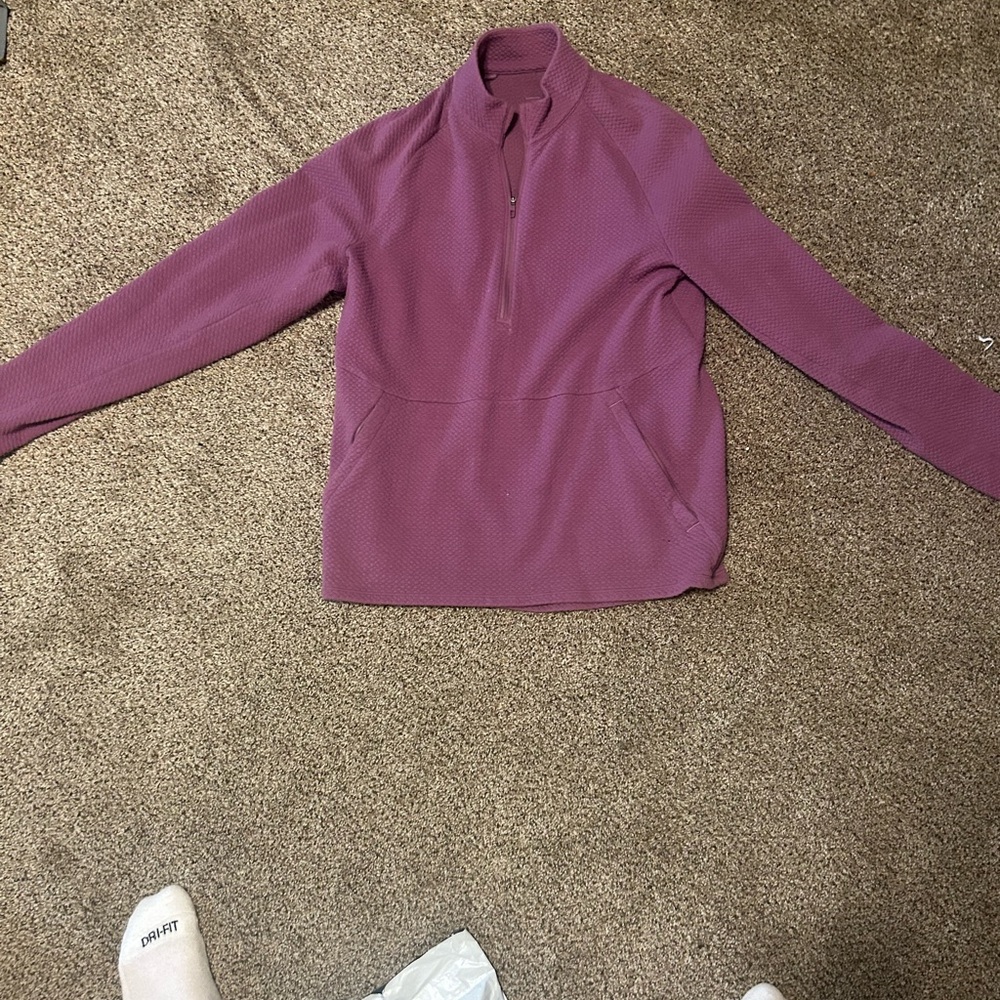 lululemon athletica Men's Purple Quarter-Zip Sweatshirt